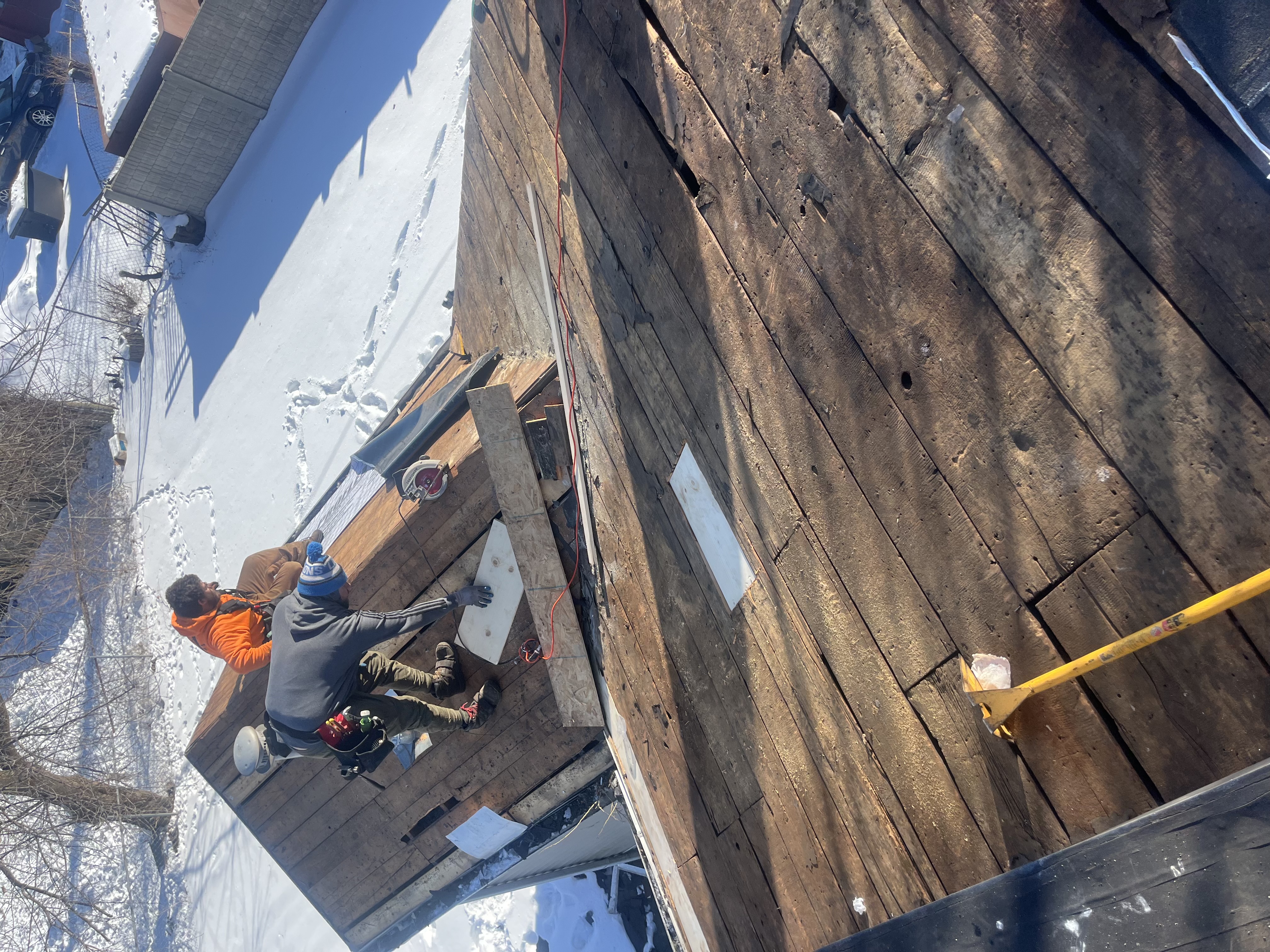 Residential building and roofing project